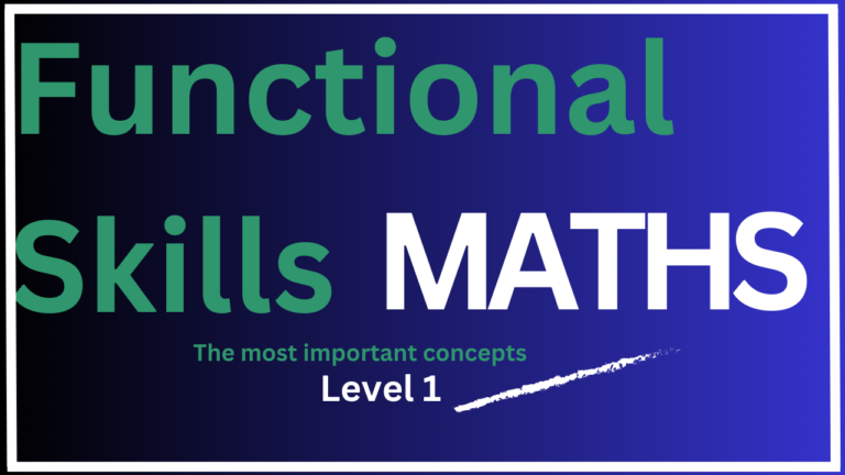 Functional Skills Maths – Beginner (Level 1)